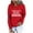 Red, variant on Spring Tops for Women!DianGeFu Hoodies for Womens Fashion Trendy,Women's Letter Printing Pocket Long Sleeve Loose Hooded Sweater Women's Coat,Gray,M