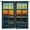 Beach Sunset-1, variant on Flowers Floral Kitchen Curtains - Leaves Spring Botanical Small Short Tier Cafe Window Curtains for Bathroom Living RV Room Rod Pocket Window Drapes 36 Inch Length 2 Panels Set 28"x36"