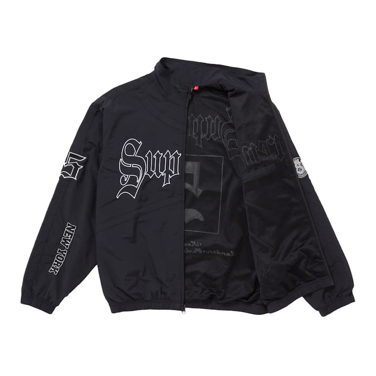 Supreme Men's Old English Track Jacket Black, from StockX Supreme Men's Old English Track Jacket Black, from StockX