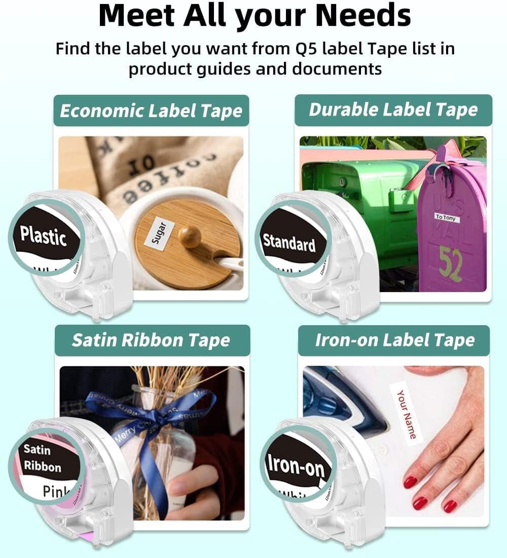 Phomemo  P12 Pro Smart Label Maker – Compact Bluetooth Label Printer with many Preloaded Templates, Small Portable Thermal Label maker for Travel, Office & Home Organization, USB-C Charging (Green)