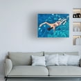 thumbnail image 3 of Alonzo Saunders 'Morning Swimming I' Canvas Art, 3 of 3