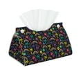 thumbnail image 2 of Lsque Colorful Palms Printed Long Tissue Box Cover Holder, Facial Paper Organizer Dispenser,Triangle with Bottom Belt, PVC Leather Decorative Organizer, 2 of 9