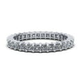 thumbnail image 2 of Natural 1.80Ct Princess Cut Diamond Shared Prong Women's Anniversary Wedding Eternity Band Ring Solid 950 Platinum G SI1, 2 of 3