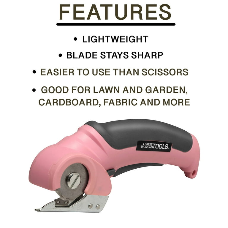 Electric Rotary Cutting Tool for Leather, Plastic, Thick Fabric, Vinyl, and  More 