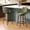 Green, variant on JULY'S SONG 26" Swivel Counter Height Bar Stools with Back Sets of 2, Mid Century Barstools with Wooden Legs, Beige