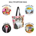 thumbnail image 7 of FORMRS Womens Canvas Tote Bag with Zipper Inner Pocket Shoulder Handbag, Dog Cat Love, 7 of 7