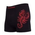 thumbnail image 2 of 6-Pack Men's Seamless Short Boxer Briefs Underwear, Scorpion Multi Color, 2 of 8