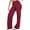 Red, variant on Women Pants Wide Leg Pants Woman High Waist Casual Pants With Lifting Soft Stretchy Comfy Trousers For Yoga Gym Workout Athletic Wear