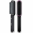 thumbnail image 1 of Unisex alisador cepillo rizador de pelo cepillo eléctrico calor peine alisador Morado ARSFRIC HWR SMART CUTE 98, 1 of 5