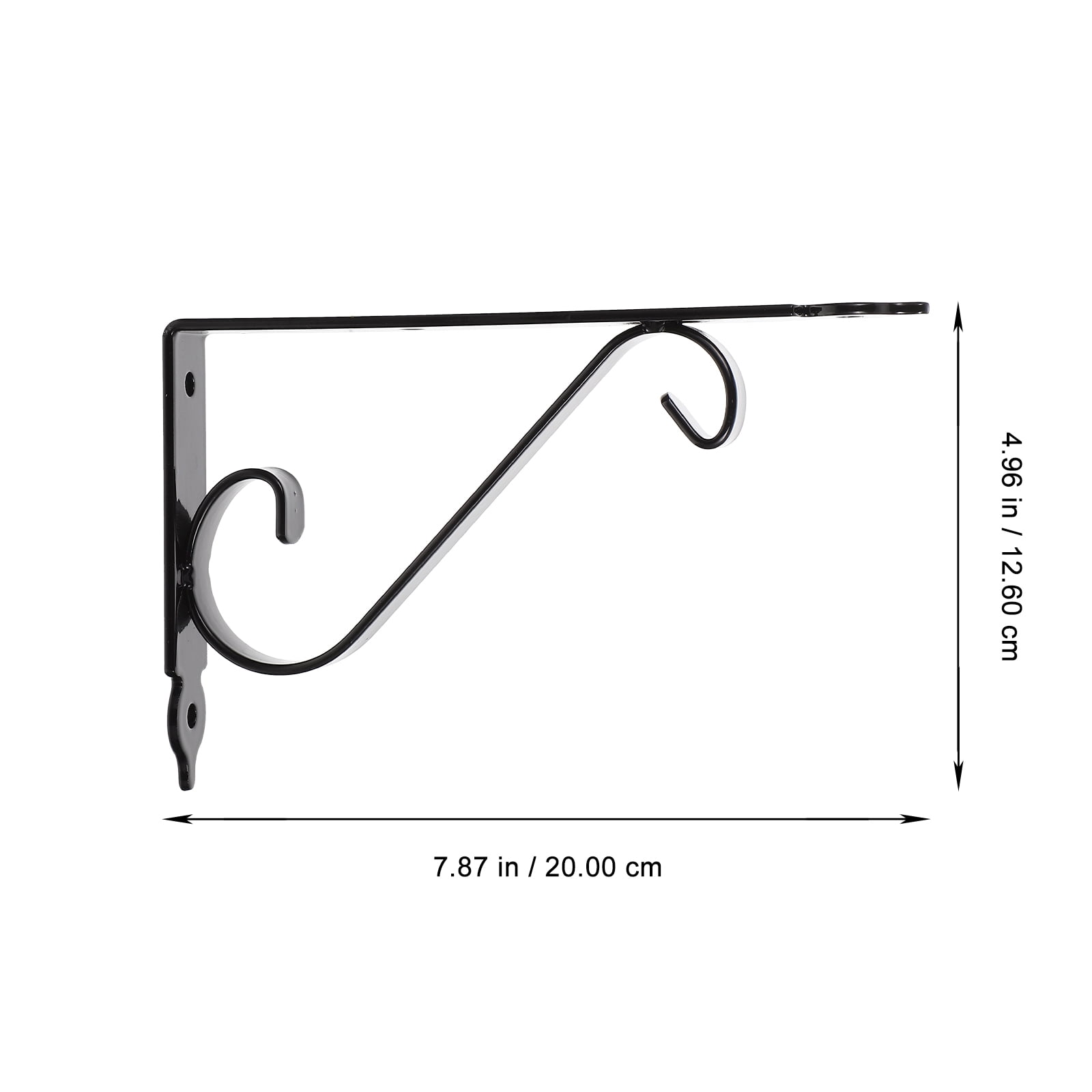 Frcolor Shelf Brackets Floating Brackets Bracket Wall Heavy Duty Corner Iron Mounting Decorative Bracket Black Support Angle