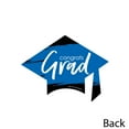thumbnail image 3 of Big Dot of Happiness Blue Graduation - Grad Cap Decorations DIY Party Essentials - Set of 20, 3 of 5