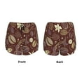 thumbnail image 5 of Picia Coffee and Flowers Pattern Women's 2 in 1 Athletic Running Shorts High Waisted Workout Casual Gym Sweat Shorts with Comfy Liner Zipper Pockets-XX-Large, 5 of 9