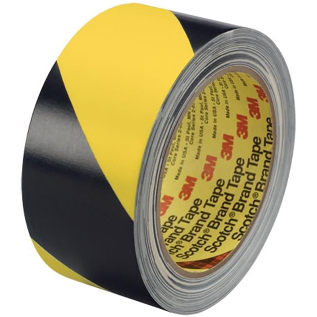 Pack of 3 3M T9674713PKY Vinyl Tape Yellow 2 x 36 yd