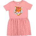 thumbnail image 3 of Inktastic Tiger Head Girls Toddler Dress, 3 of 5