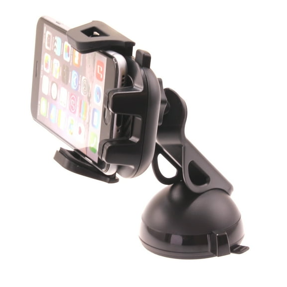 Dash Car Mount for iPhone 16/Pro/Max/Plus - Windshield Holder Cradle Swivel Dock for iPhone 16/Pro/Max/Plus