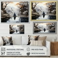 thumbnail image 4 of Designart "Enlightened Path in Grey Buddhism II" Spiritual Floater Framed Canvas Art Print, 4 of 7