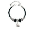 thumbnail image 2 of Delight Jewelry Cheer Heart with AB Crystal Middle Sister Celtic Knot Leather Bead Bracelet, 7"+2" Extender, 2 of 4