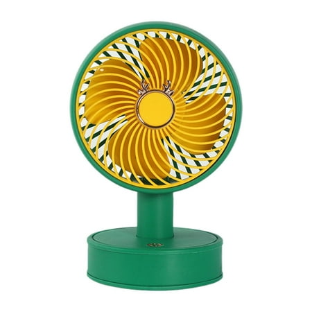 

Menolana Tabletop Fan Desktop Fan Lightweight Compact 30 Degrees Tilt Head Portable Fan Personal Fan for Summer Trip Dorm Indoor Office Green
