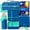 Nautica Blue, variant on Bento Lunch Box with 4 Compartments, Insulated lunch Bag, 14oz Stainless Steel Water Bottle, Ice Pack, Utensils Set (Green Dinosaur)