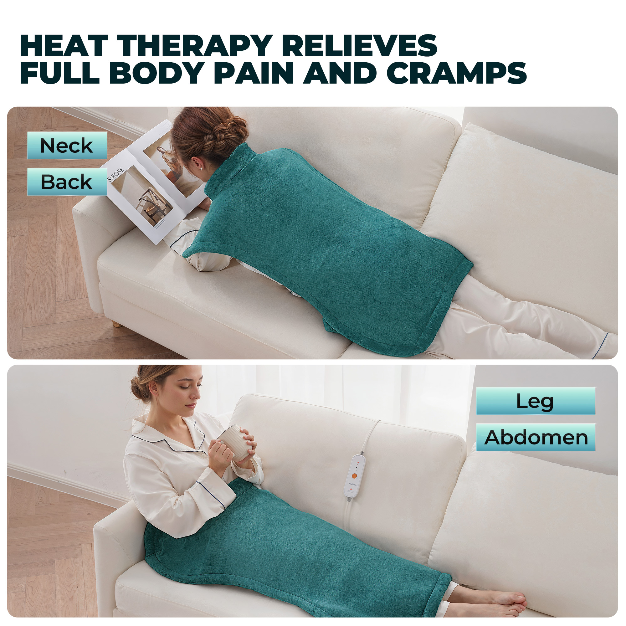 MaxKare Extra Large Heating Pad, 24" x 40" Full-Body photo 5