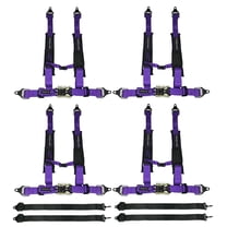 ProGuard Offroad Harness Purple with 2" Nylon Straps and 5 Points of Contact (4 Pck) - Universal Safety Belt for Polaris, Can-Am, Kawasaki, Yamaha UTVs, ATVs, Side-by-Sides