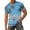 Light Blue, variant on Mens Hawaiian Shirt with Pocket Summer Casual Short Sleeve V Neck Pullover Lightweight Tropical Holiday Beach Vacation Lounge T-Shirt Blue XL