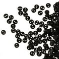 thumbnail image 4 of Set of 300 Pieces 4mm 2 Holes Round Mini Buttons Doll DIY Clothing Black, 4 of 6