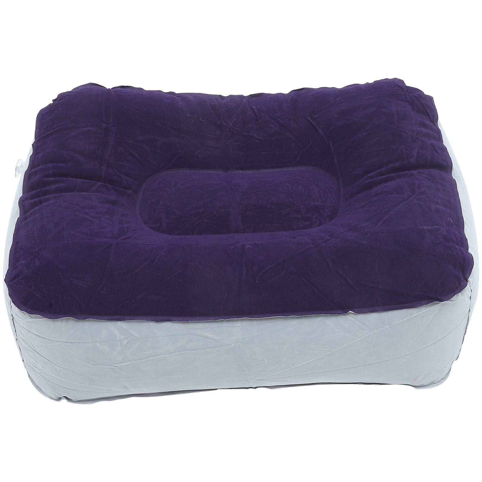 Foot rest pillow Inflatable Feet Rest Pillow Flocking PVC Foot Massage
