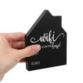 thumbnail image 6 of MLINS Wooden Wifi Password Sign For Home Erasable Chalkboard Style House Shape Wifi Sign For Office And Cafe Guest Room Wifi Password Sign, 6 of 7