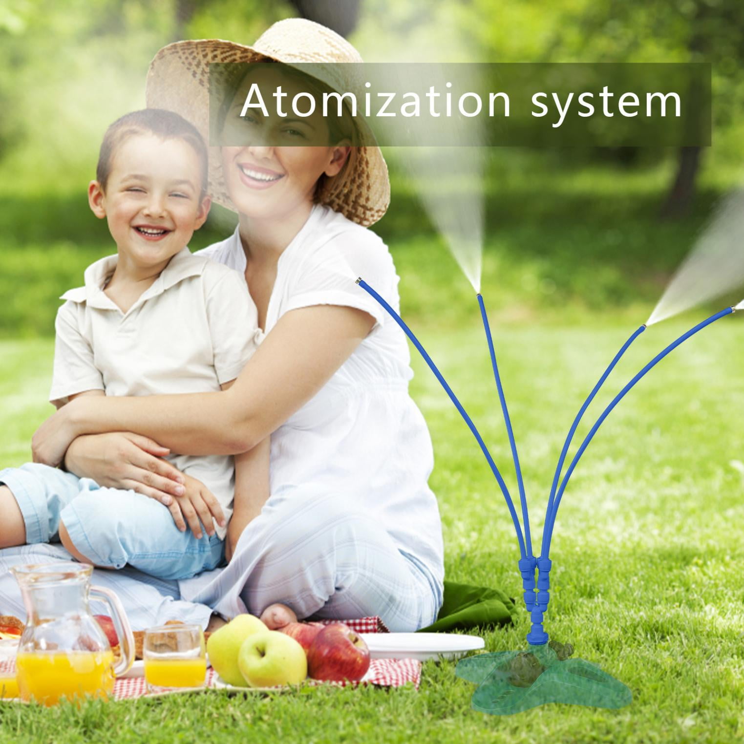 Aueoeo Stand Misting Cooling System, Portable Water Mister, Misters for