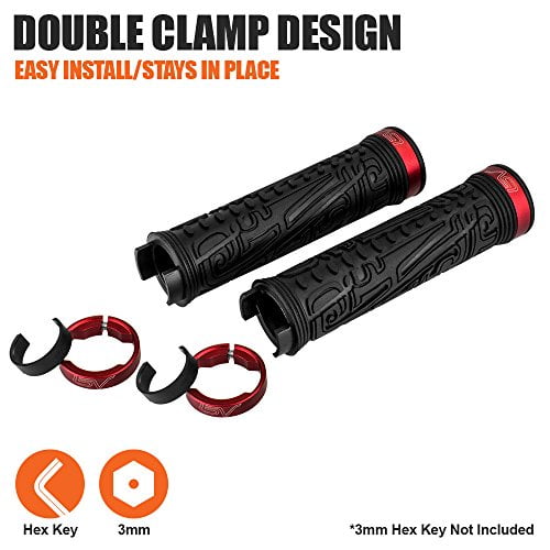 Double Lock-on Bicycle Grip Handle Bar End Holding for BV Bike Handlebar Grips