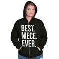 thumbnail image 3 of Best Niece Ever Cute Family Relative Zip Hoodie Sweatshirt Women Brisco Brands S, 3 of 6