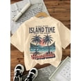 thumbnail image 4 of Aiyino Women's Graphic Tee Shirt Hawaiian Aloha Beach Honolulu Island Time Holiday Shirt Spring Summer Tops, 4 of 9