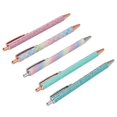 thumbnail image 3 of Ballpoint Pens Waterproof Ink Easy Carry Plastic Press Type Clip Design Writing Ballpoint Pens Set of 5pcs, 3 of 5