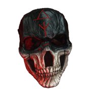 Mfigree Adults Scary Skeleton Latex Full Head Realistic for Halloween Decoration Party PropsBlack,Suit for Boys & Girls Ages 3-13 Years Old Christmas Halloween Party Birthday Gifts