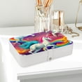 thumbnail image 6 of Unicorn Portable PU Leather Necklace Organizer Box with Removable Compartment, Earring Holder, and Jewelry Display, 6 of 6