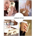 thumbnail image 6 of for iPhone 15 Pro Max Case, iPhone 15 Pro Max Phone Case with 360° Ring Holder Kickstand Soft TPU Car Mount Supported Protective Electroplated Plating iPhone 15 Pro Max Case, White, 6 of 8