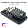 thumbnail image 5 of for Samsung Galaxy S23 Plus Case Wallet with Card Holder for Women Men Compatible with Magsafe Wallet Detachable Magnetic 2 in 1 Stand Credit Card Slots PU Leather Shockproof Phone case-Off, Black, 5 of 6