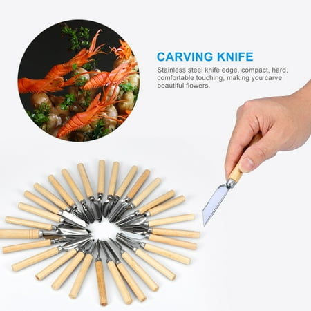Garnishing Set - WALFRONT 80PCS/Set Culinary Carving Peeling Tools Kit For Fruit Vegetable Garnishing Cutting Slicing, Kitchen Carving Tool,Culinary Carving Tool