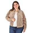 thumbnail image 1 of Chamarra de Pana Roman Fashion Tallas Extras Cafe 42, 1 of 4