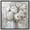 Black Frame, variant on White Floral Harmony Framed High-Gloss Acrylic Glass Wall Art White Floral Art by Art Remedy, Black Frame, 24 x 24