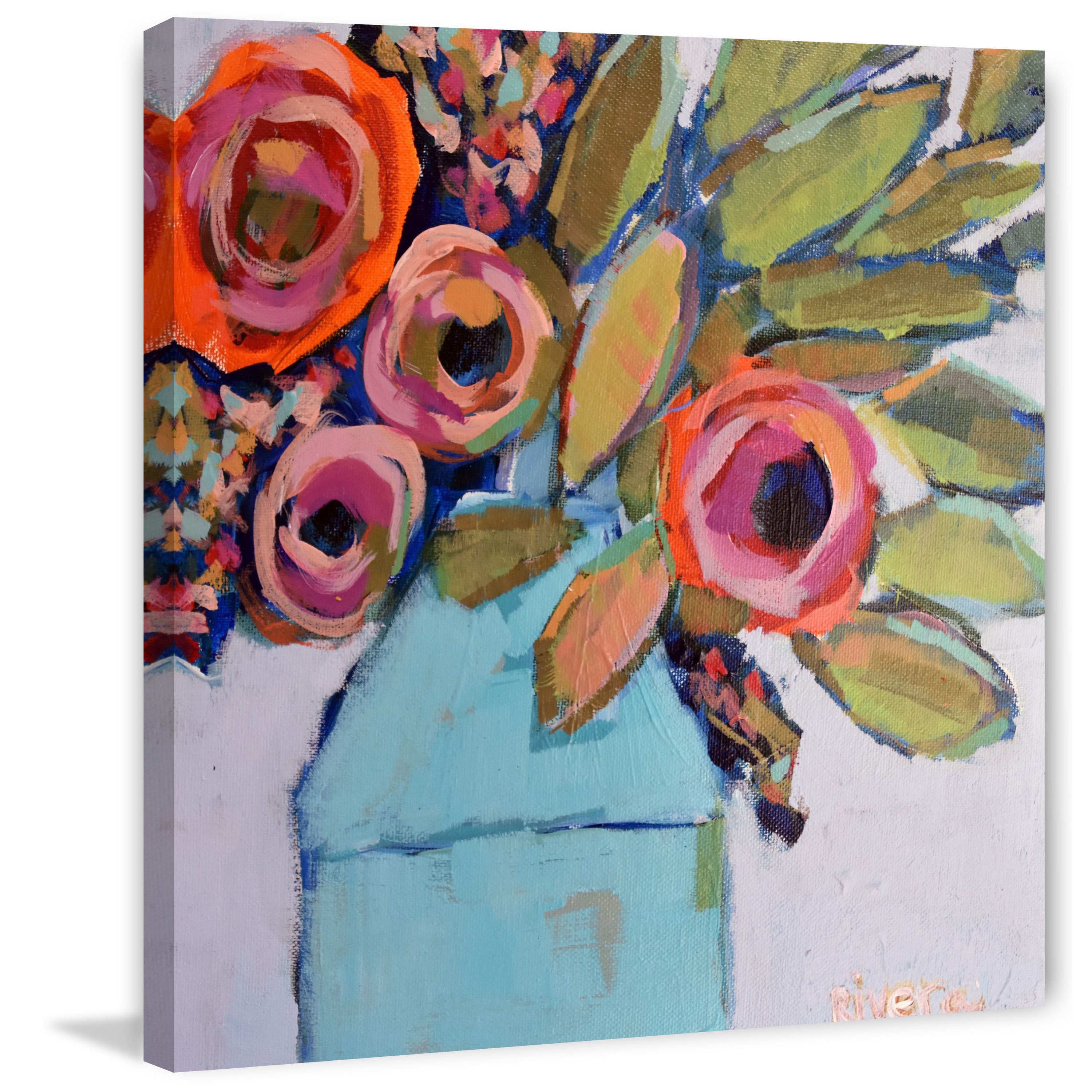 Marmont Hill "Wild Bouquet" by Michelle Rivera Painting Print on Wrapped Canvas
