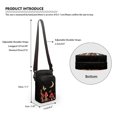 thumbnail image 6 of HELLHERO Mushrooms Travel Crossbody Purse Polyester with Zipper Closed Crossbody Small Crossbody Bags for Casual Travel Mushrooms, 6 of 7