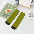 thumbnail image 7 of Rateoe Olive Pattern Quarter Crew Socks,Toe Seamed Ankle Socks,Cotton Cushioned Breathable Athletic Crew Sports Socks, 7 of 7