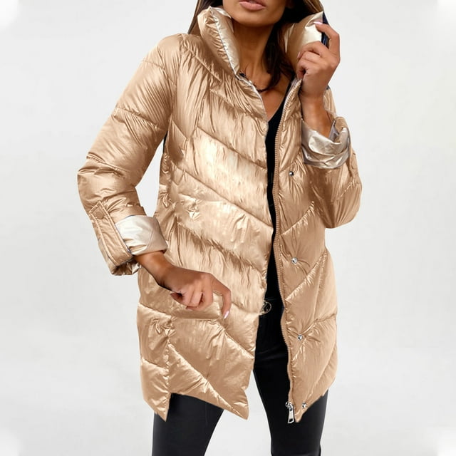 LOVZFMLL Vestes pour Femmes Manteau Chaud à Manches Longues Vestes à Capuche Col Veste Ajustée d'Hiver