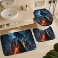 thumbnail image 6 of 4 Pcs Shower Curtain Set Darth Vader Shower Curtain with 12 Hooks, Non-Slip Rugs,Toilet Lid Cover And Bath Mat for Bathroom Decor, 6 of 8