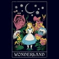 thumbnail image 2 of Women's Alice in Wonderland Trippy Tarot Card Graphic T-Shirt, 2 of 3