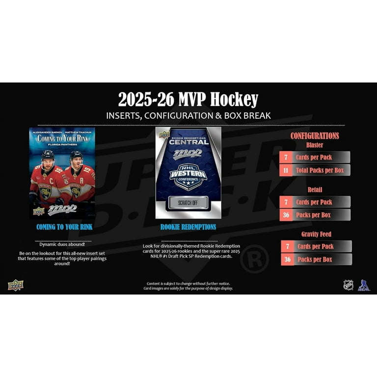 Upper Deck, 2025-26 Upper Deck MVP Hockey Blaster Box, SKU: BOX
