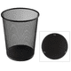 thumbnail image 3 of Paquete Botes De Basura de Malla Metálico para oficina, casa, escuela. Basurero de malla mesh (Negro), 3 of 5
