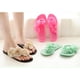 thumbnail image 4 of Chanclas de moda para mujer, sandalias, zapatillas de playa planas con flores. CN41, 4 of 9
